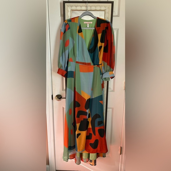 Hutch | Abstract Wrap Maxi Dress | Anthropologie - Picture 3 of 9